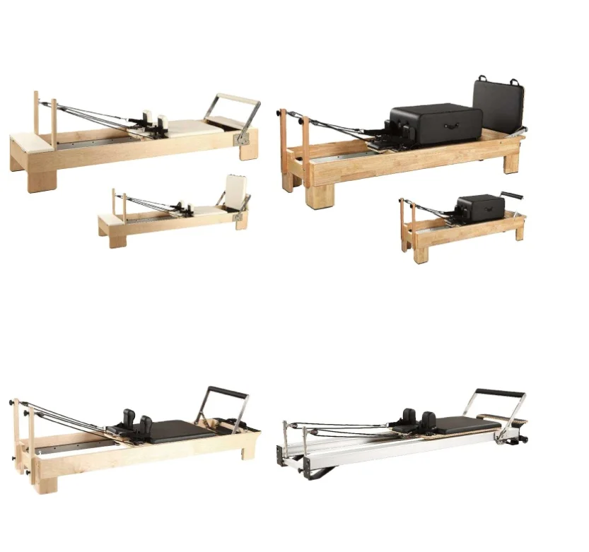 Упражнения на заказ, кленовый деревянный белый кожаный набор, домашняя машина, Пилатес, реформер