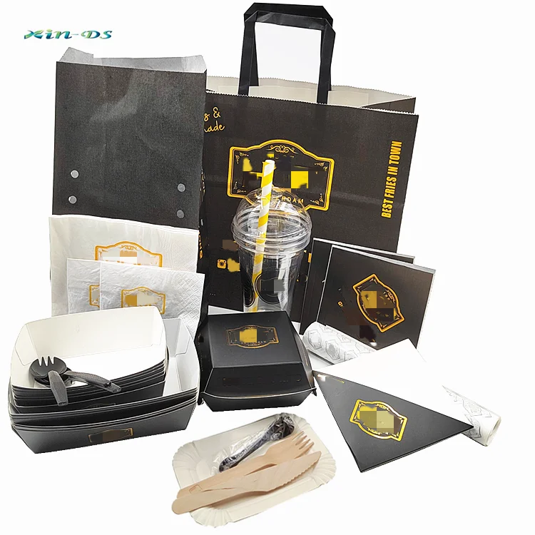 Fast food packaging take away  box paper box sushi packaging