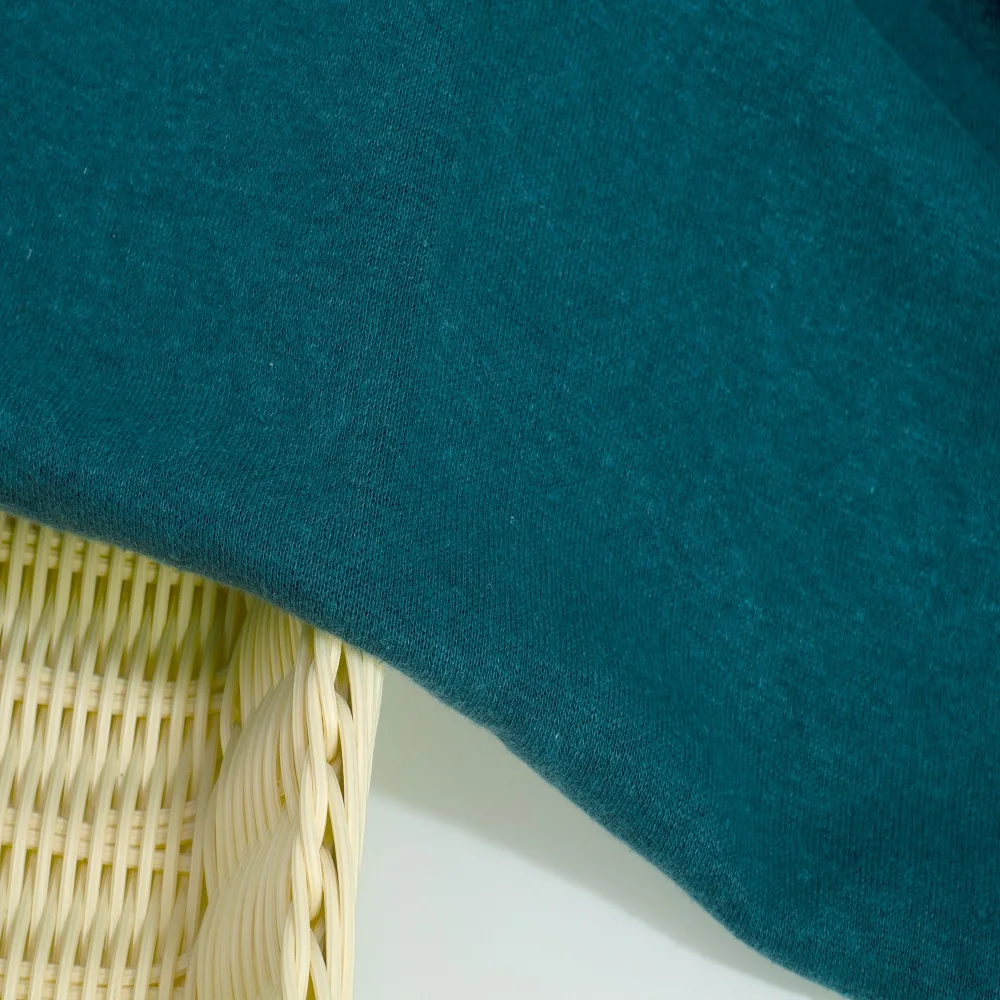 J1023# hemp fabric manufacturer durable hometextile knit fabric hemp tencel recycled fibers for shirt organic ribbed jersey