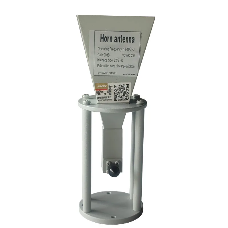 customized WR75 Standard Gain Horn Antenna 18-40 GHz 10-20 dBi  Rectangular Horn Antenna for Satellite communication