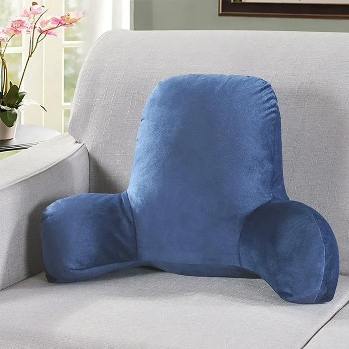Super Soft Velvet TV Pillow Lumbar Back Support Reading Pillow