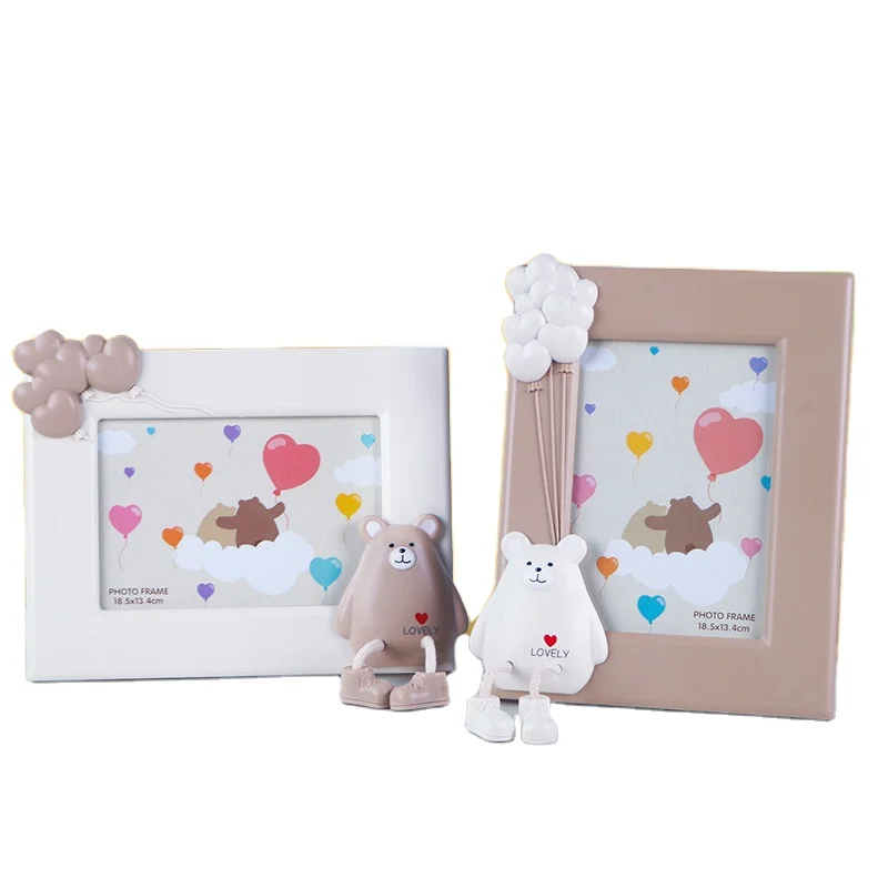 Креативная детская мультяшная фоторамка для стола 7 дюймов Милая простая настольное украшение Настенная