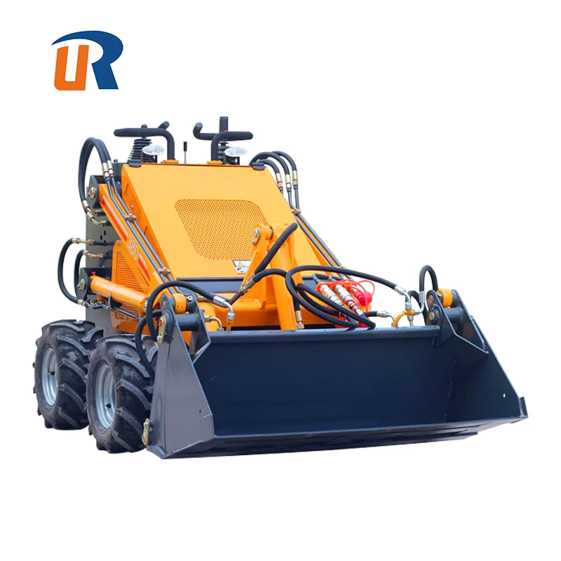 CE Approved Mini Skid Steer Loader 950 KG 4-Wheel Loader Weichai Engine Low Price Construction Machinery China 1 Ton Rated Load