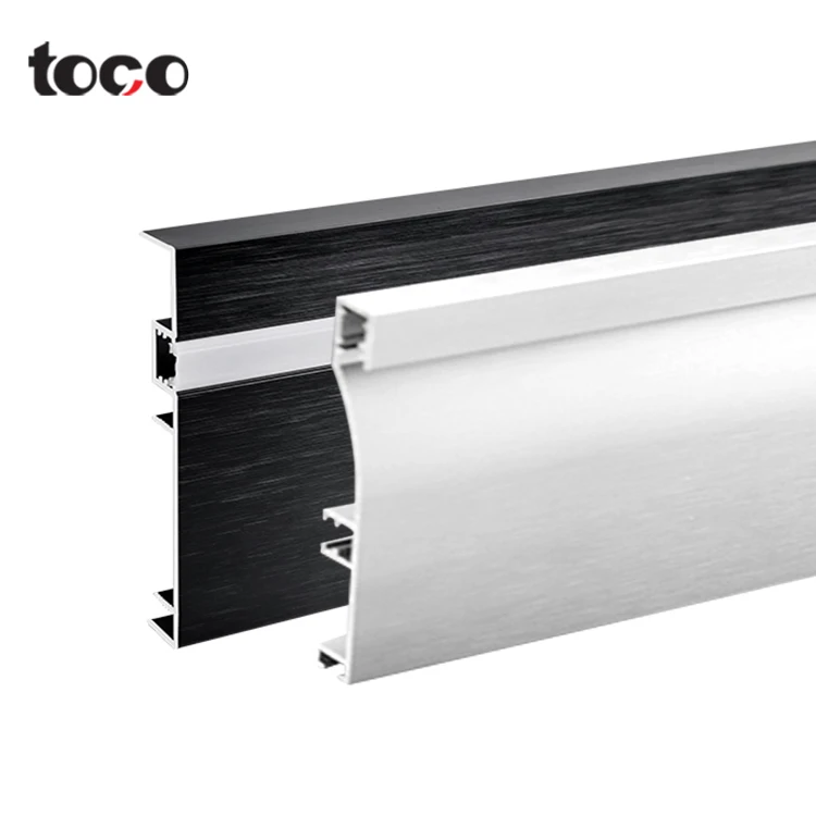 Осветительная светодиодная профильная полоса Toco Алюминиевая СВЕТОДИОДНАЯ плинтус освещение с канальной
