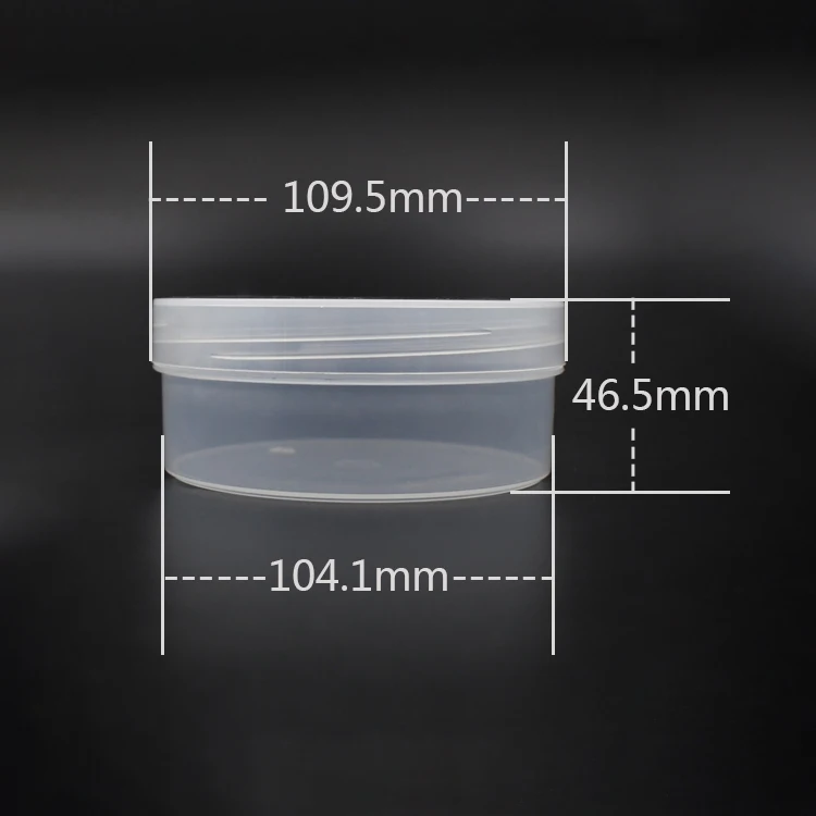 inventory 250ml Clear PP Container Jars With Lids For Liquid Storage and Particle Storage