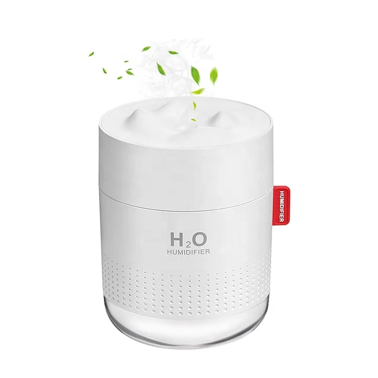 Personal Desktop USB Humidifier 500ml Portable Mini h20 Diffuser Ultrasonic Cool Mist Air Humidifier with Soft Night Light