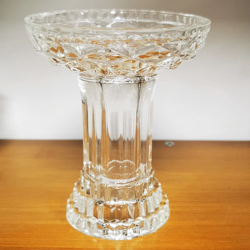 Wholesale hookah accessories crystal glass hookah pipe stainless steel strainer hookah bowl