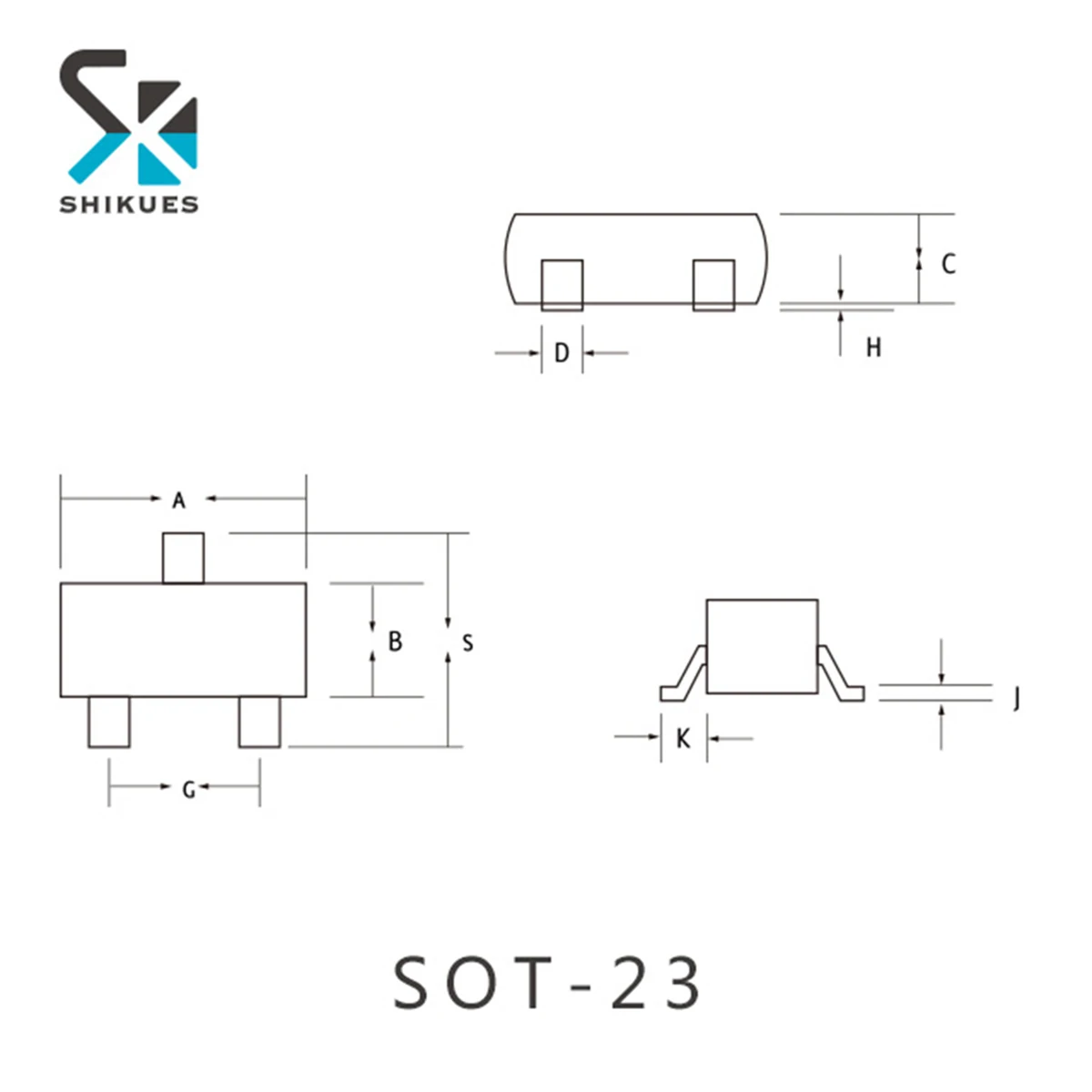 SHIKUES High Quality Mosfet SKML6401 SOT-23 Package Field-Effect Transistor Power Mosfet Bridge Rectifier