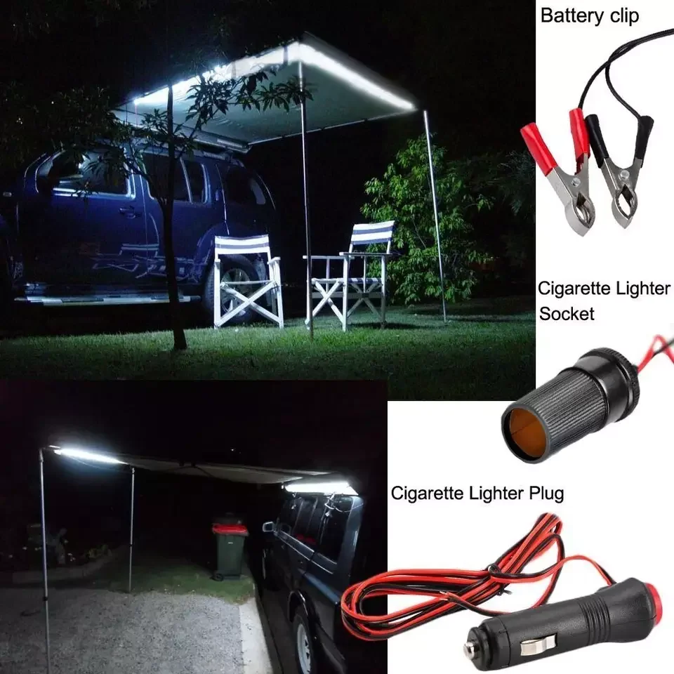 Car Hood Led Rope Light Waterproof RV Interior Lighting White Outdoor Lantern Work Hiking Camping Tent Hanging Awning Led Light