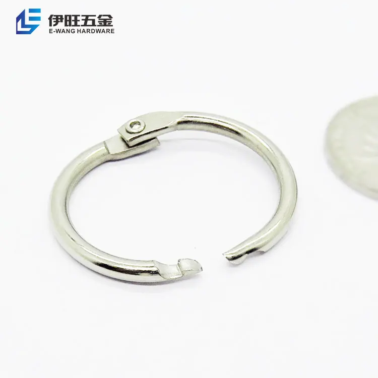 YIWANG Wholesale Silver O-Ring Metal 1 Inch Loose Leaf Book Ring For Notebook