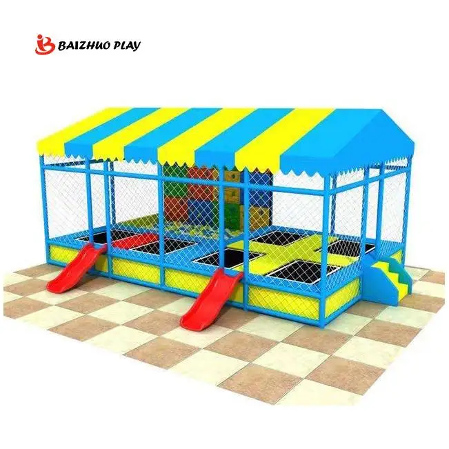 Trampoline Fitness Jumping trampoline 6 Top Selling Oem/Odm Wholesale Used With Roof Children Sale Competition Trampoline