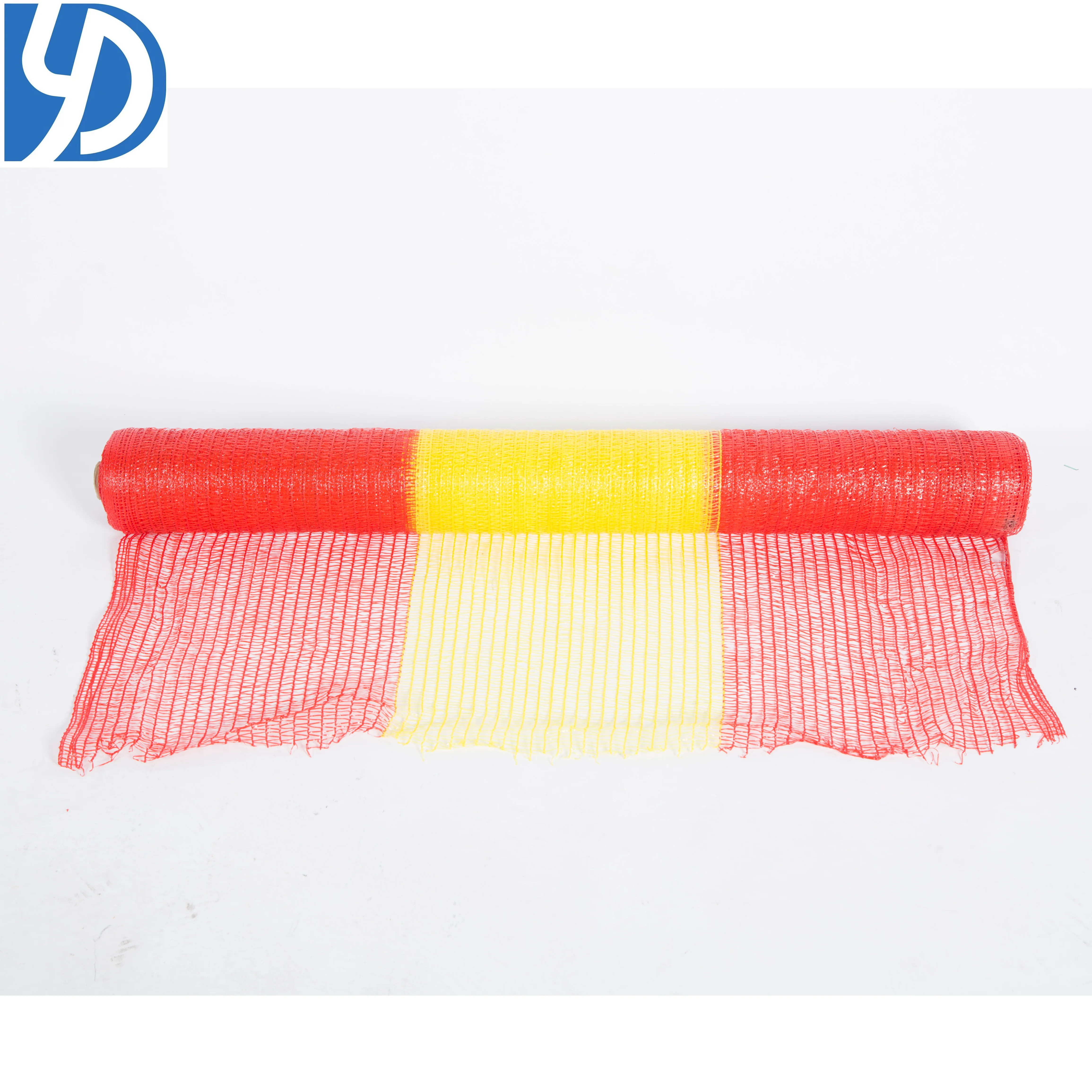 HDPE 2 красный + 1 желтый пластиковый предупреждающий сетчатый забор сетка