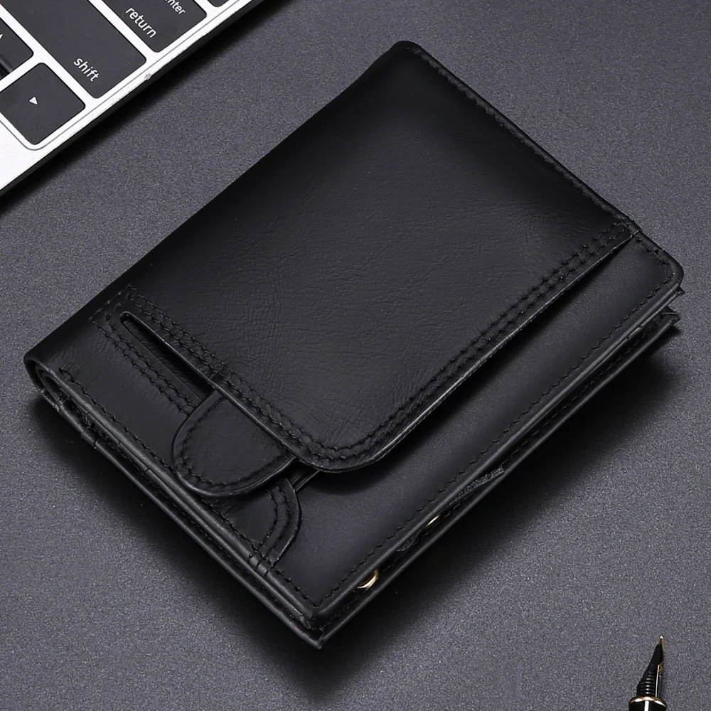 OEM мужской кошелек для денег, держатель карт, высококачественный кошелек из натуральной кожи на молнии