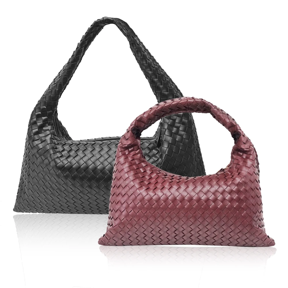 Large Capacity Fashionable Women Handbag Leisure Shoulder Underarm Bag Handmade Braid Bags