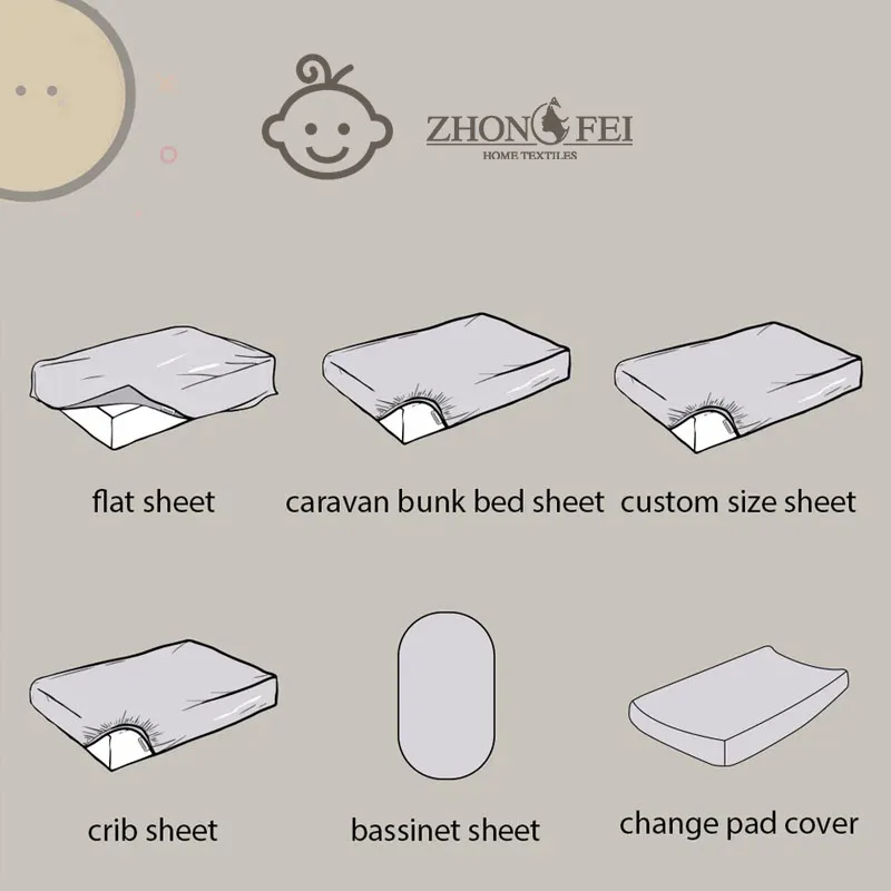 Neutral Stone Washed French Flax Linen Baby Fitted crib Sheets cot sheet soft kid bedding set