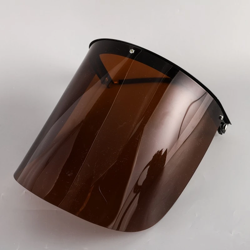 Customized Logo Full Face Welding Mask Protective PMMA Face Shield Heat Resistance Clear Face Shield