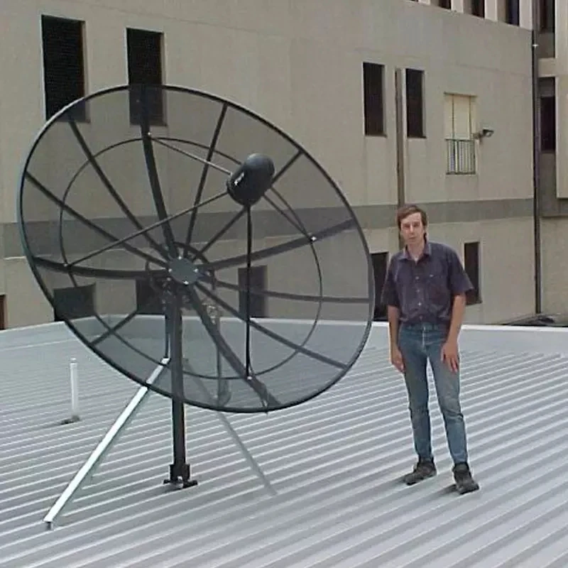 3.7m  370cm  12ft aluminum mesh satellite  dish  antenna from china