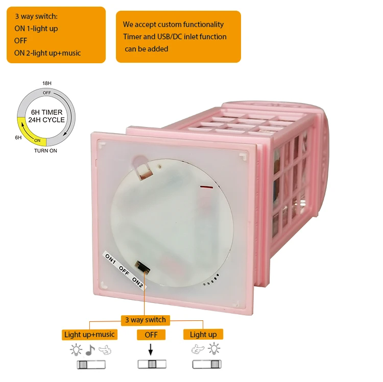 Water Spinning snow globe valentine's day decoration