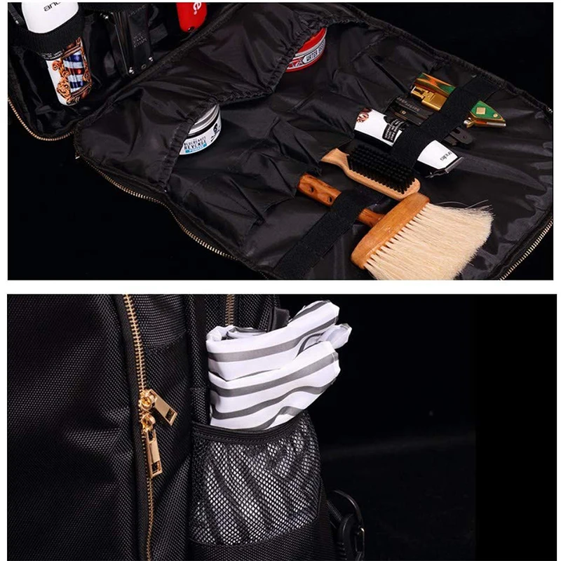 Парикмахерский рюкзак, Портативная сумка для инструментов для макияжа, многофункциональная дорожная сумка для парикмахера, вместительная косметичка для хранения