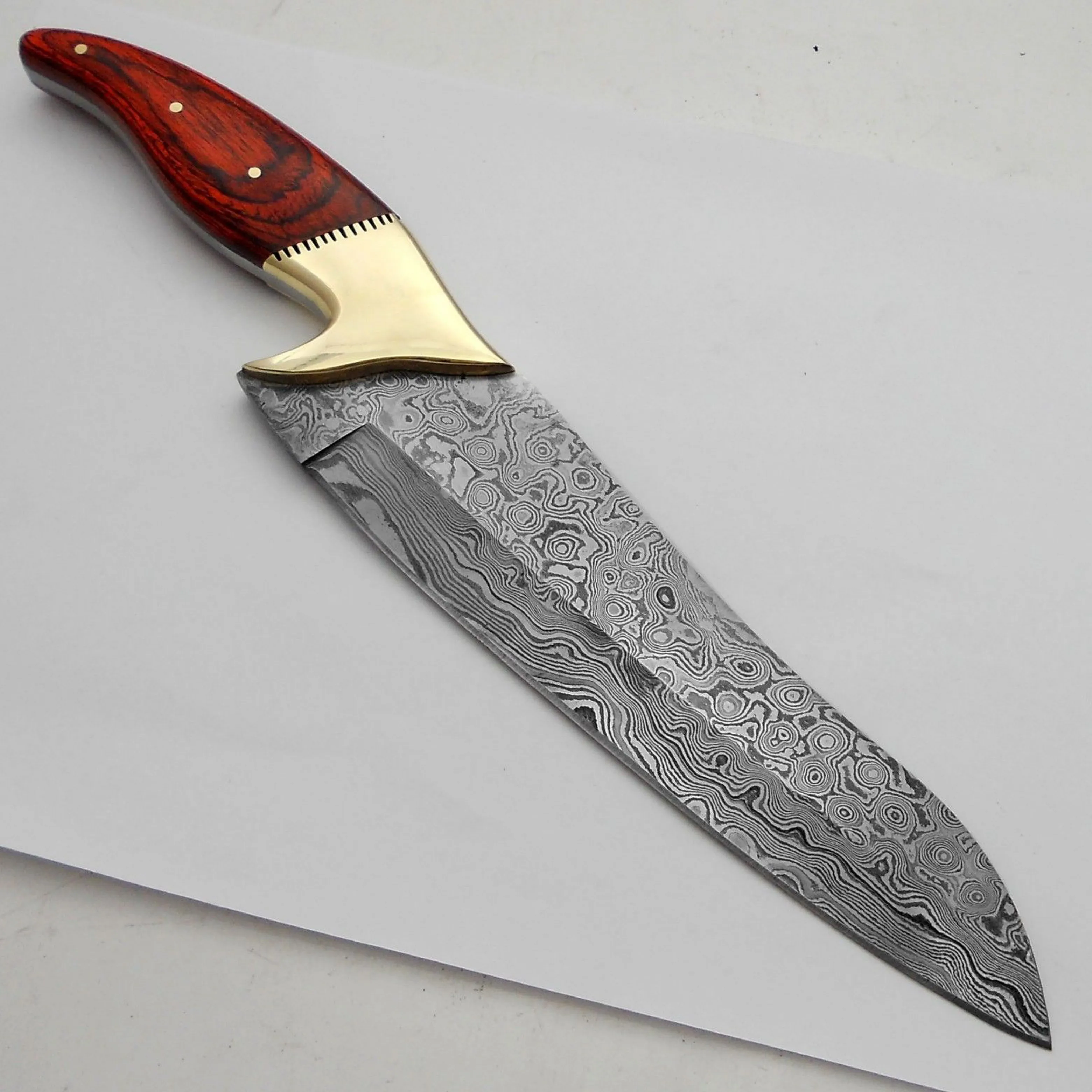 Handmade Damascus Steel Chef Knife Carbon Steel Blade Kitchen Knife for Cutting for Kitchen Use