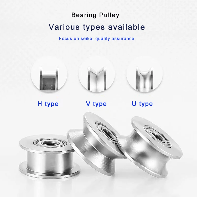 Custom hight quality aluminum alloy stainless steel POM Nylon PEEK pulleys for round belt