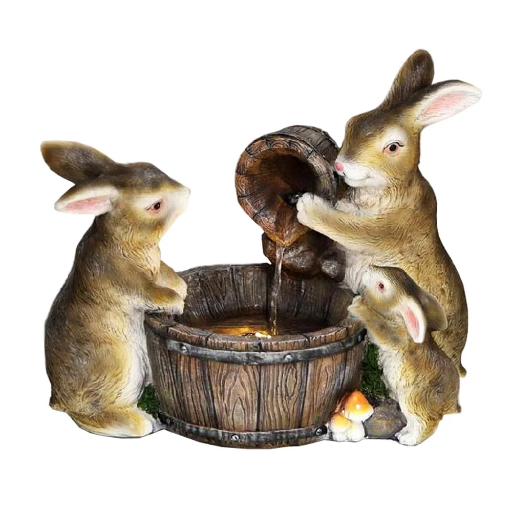 polyresin animal rolling ball indoor elephant fountain