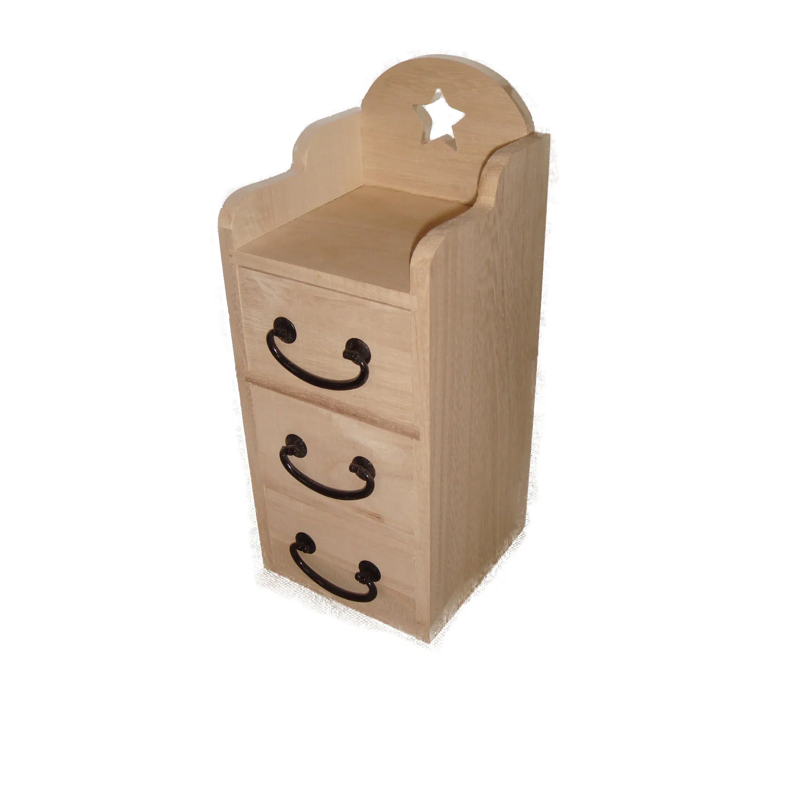 Home Decorative Furniture Living Room Solid Wood Oak Sideboard Modern Cabinet with 3 Adjustable Drawers