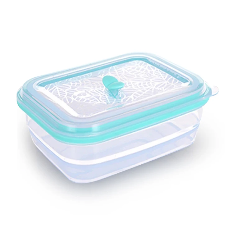 800ml 1000ml 1500ml Collapsible Silicone Lunch Boxes Microwave Silicone Food Storage Container