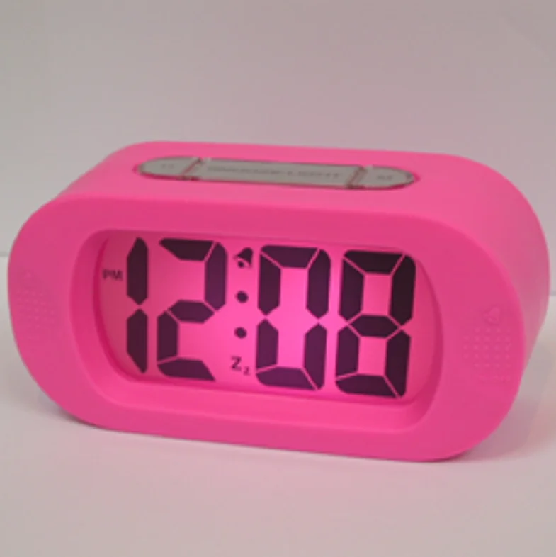 digital &flashing vibrating  alarm clock for kids    light 6 colors sunrise alarm clock