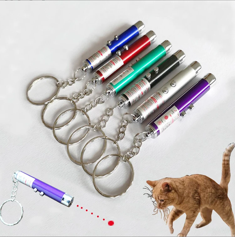 Pet Interactive Toy Cat Teaser Exersiser Cat Toy LED Light Torch Laser Pointer Infrared Laser Cat Laser Toy