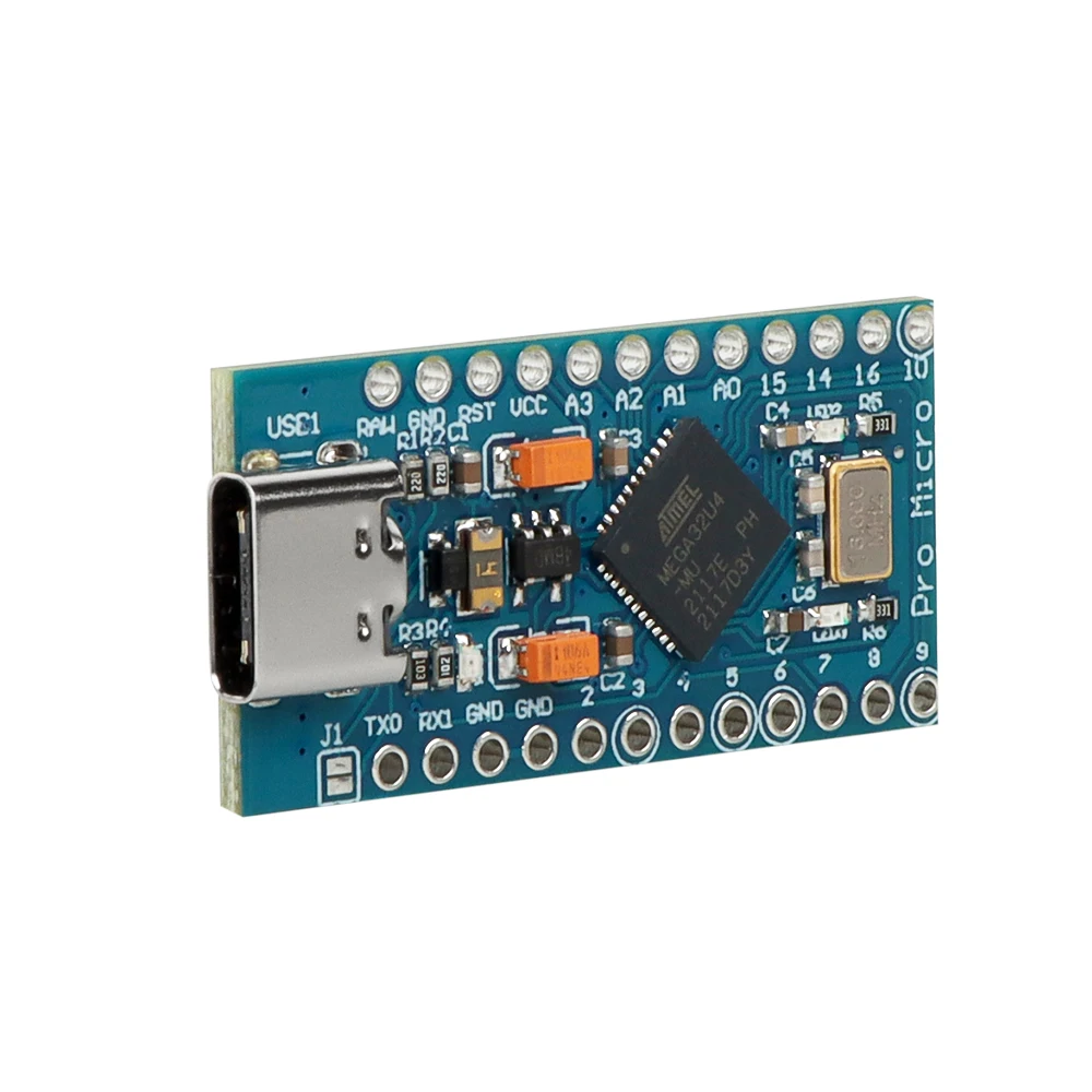 Factory New USB C Pro Micro Atmega32u4 Pro Micro Type C 5V 16mhz Microcontroller Pro Micro 5V Board