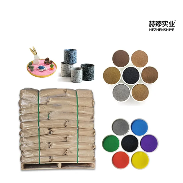Hezhen color granule sand for roofing pavement hourglass home decoration color sand