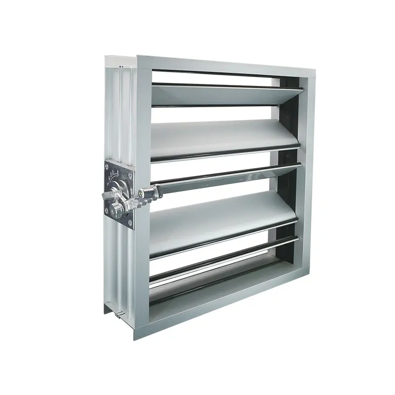 Air volume control damper frame blades aluminum profile for hvac modular ahu supply air damper material