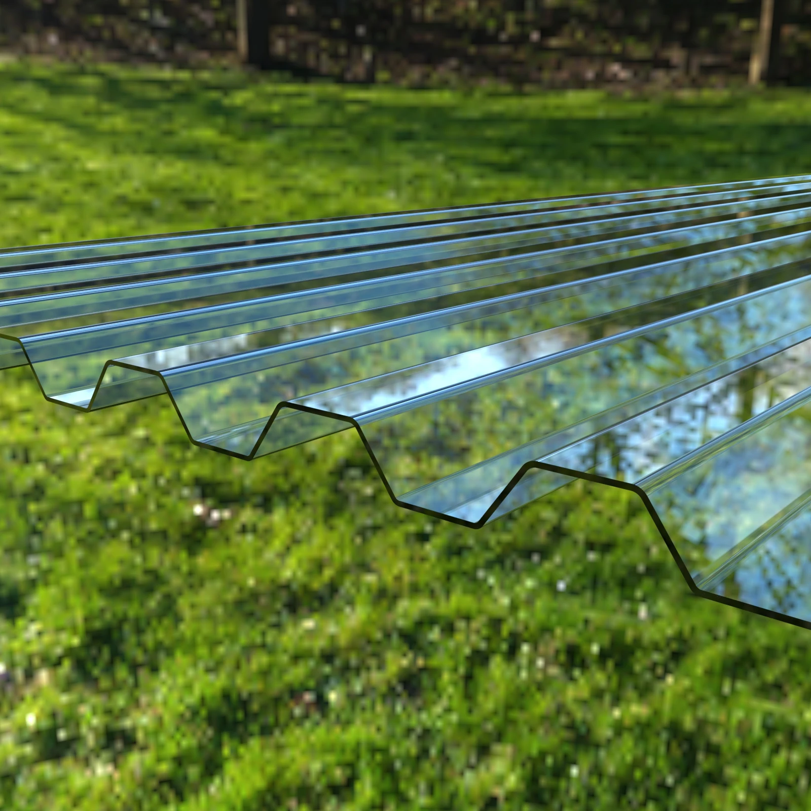 1mm Transparent Roofing Corrugated Sheet