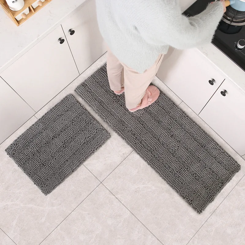 
I@home High Quality Chenille anti slip luxury bathmat washable bath mat 