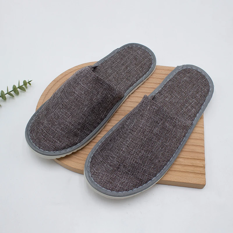 Spa Hotel Slippers Wholesale Indoor Disposable Velour Slippers Custom Cheap Guest