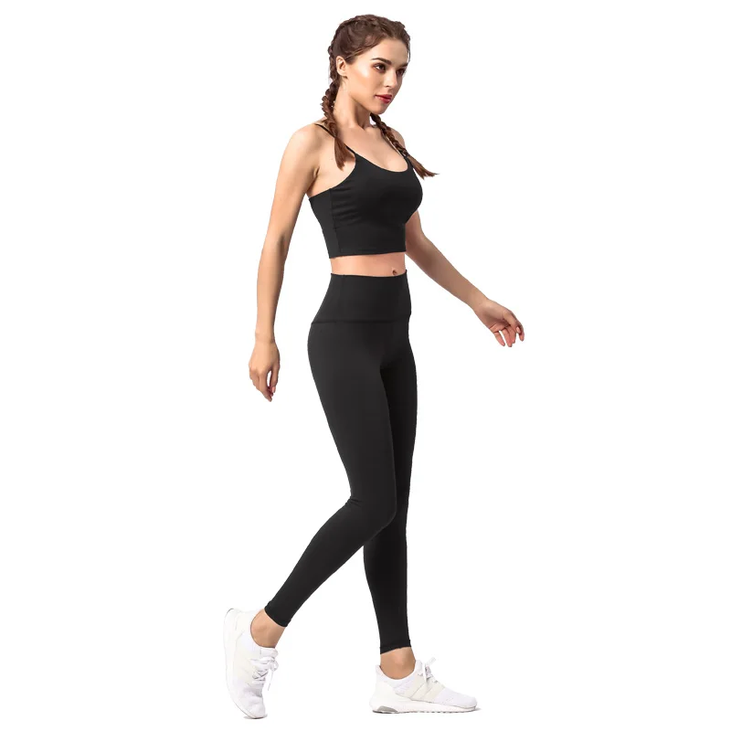 
High-quality hot style independent standing exercise seamless fitness yoga bra breathable trousers suit women 