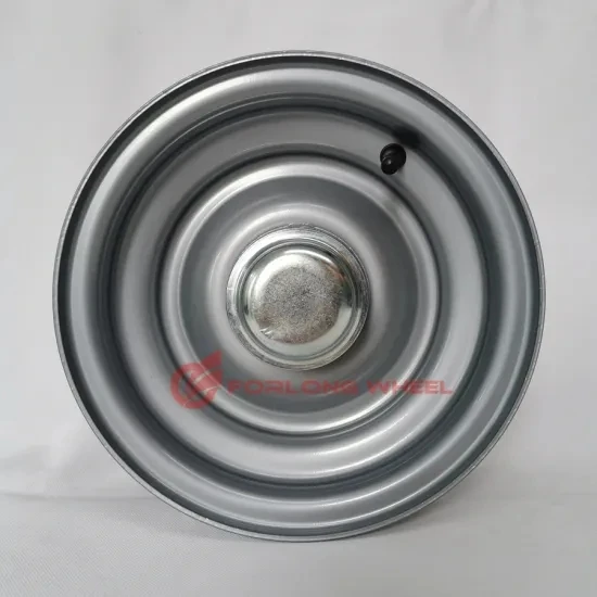 tubeless symmetrical welded caravan wheel rims 4.00X9 with tube length 78mm and inner diameter 35mm for tyre 6.00-9
