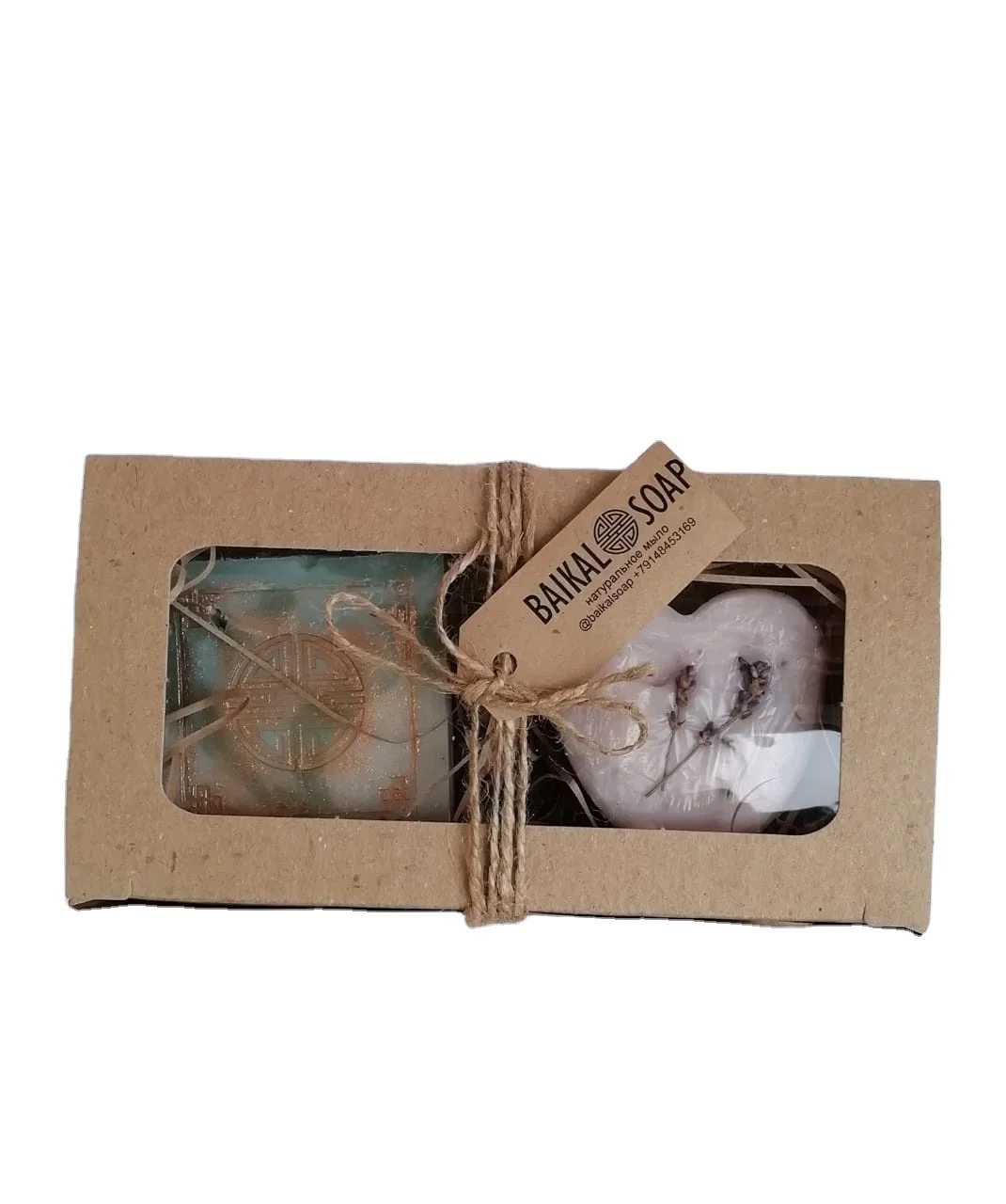 
Natural soap made by hand from olive, coconut and shea (shea) oils, with water from Lake Baikal 