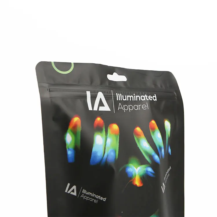 Custom printed ziplock clothing clothes packaging transparent t shirt swimwear underwear frosted plastic bag with zipper