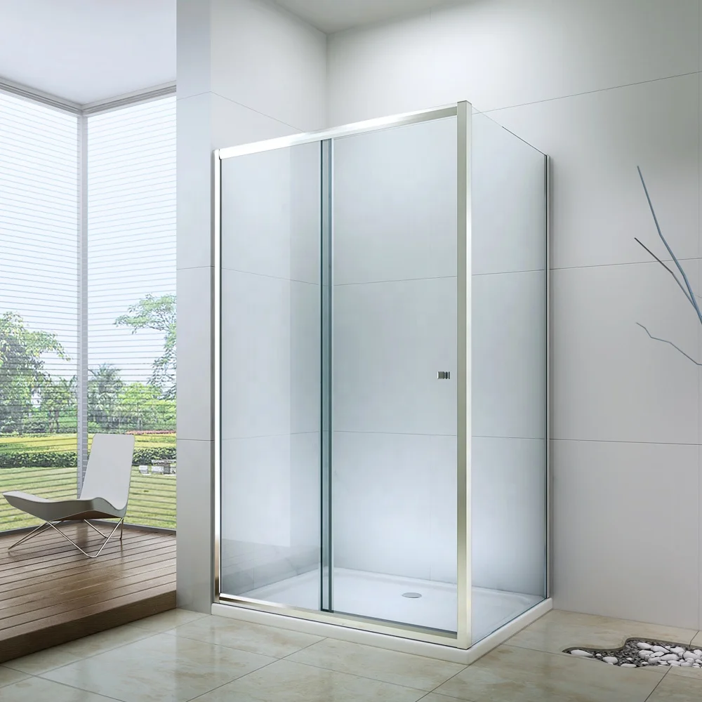 Popular Design Good Price 2 Door 6mm Sliding Square  Bathroom Shower Enclosure