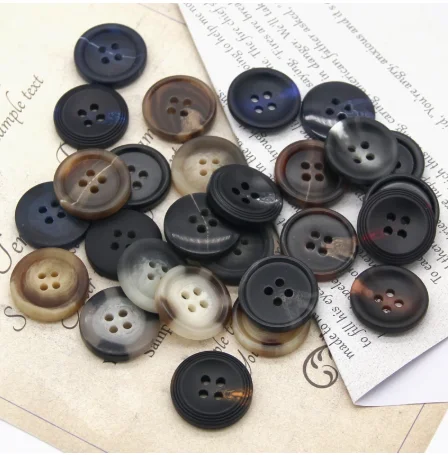 15-25mm Imitated Horn Coat Sewing Buttons For Clothing Sweater Cardigan Decorative Button Garment Handmade Accessories Wholesale