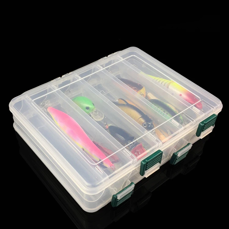 Оптовая продажа, новый дизайн, белая двухсторонняя приманка WEIHE, набор пластиковых крючков, коробка для рыболовных снастей