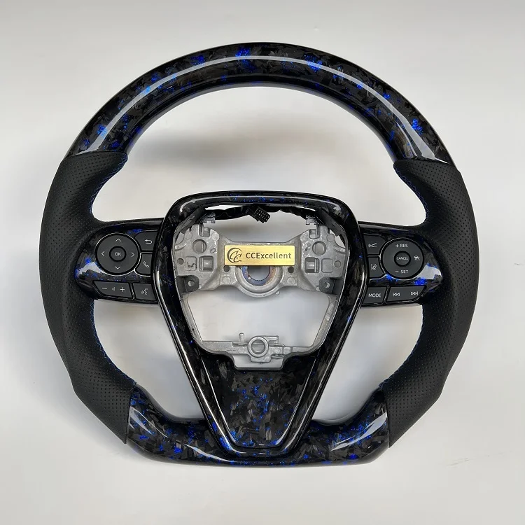Factory price high quality compatible with Toyota Corolla Rav4 Camry 2018-2021 Real Carbon Fiber Steering Wheel