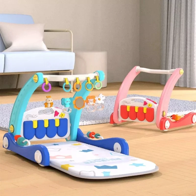 Newborn Infant Sleep Toys Musical Pedal Keyboard Piano Play Mat Baby Activity Gym With Rattle Toys