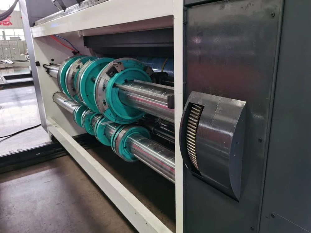 PLC high speed carton flex printing die cutting pizza box making machine