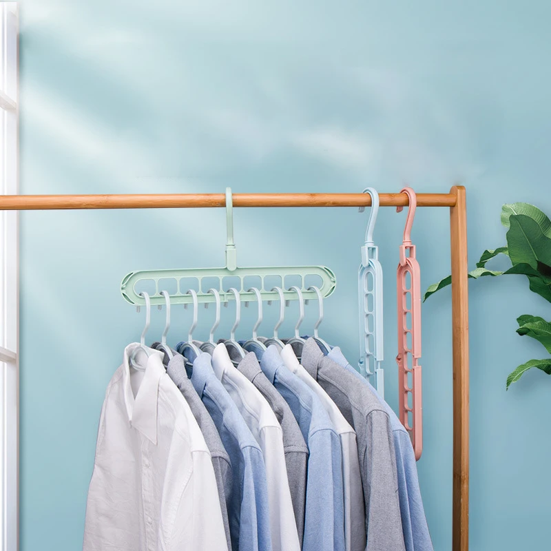 Amazon custom wholesale price hanger plastic hanger children multi-color multi-function hanger