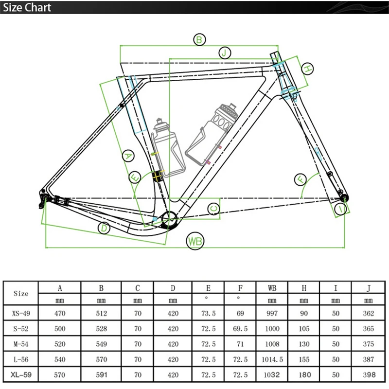 Custom Color 2021 Newest Flat Mount Disc Brake Road Cyclocross Carbon Gravel Bike Frame