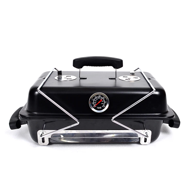 Professional picnic small square tabletop barbecue grill portable smokeless charcoal mini bbq grill