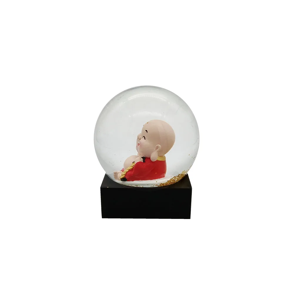  2021 New Creative Designed 100MM Resin Maitreya Buddha Buy Snow Globe with buddha
